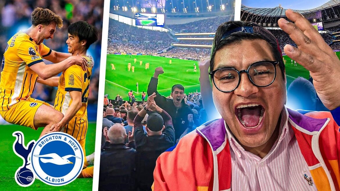 MITOMA exquisite VOLLEY against TOTTENHAM | TOTTENHAM 2-2 BRIGHTON | MATCHDAY TOTTENHAM V BRIGHTON