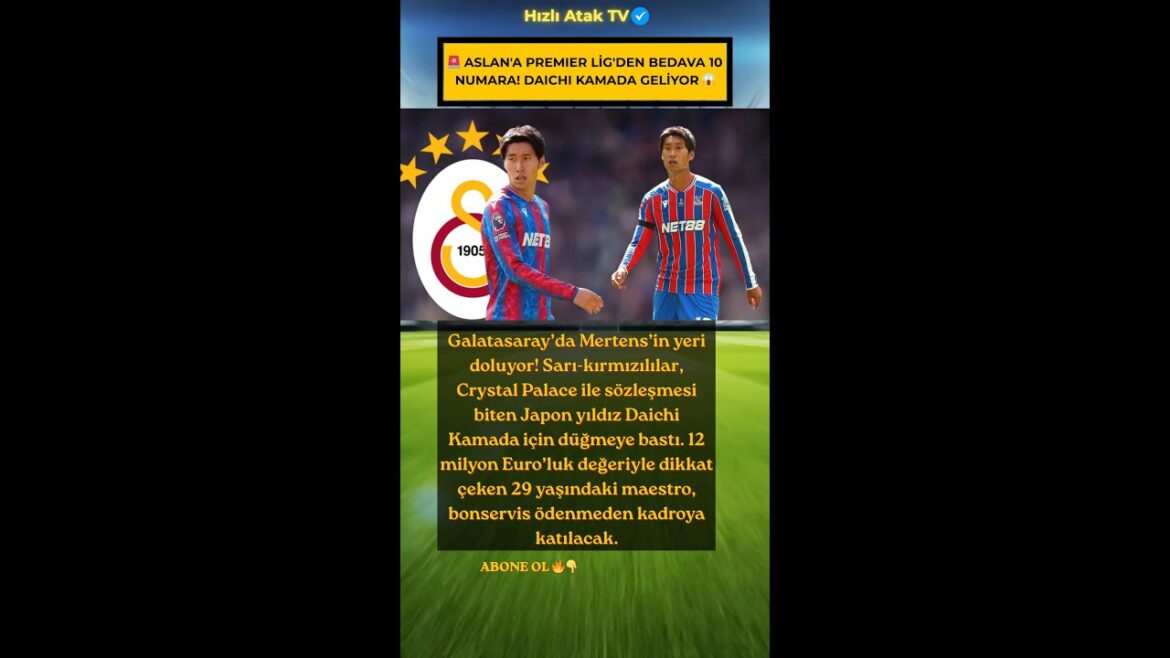 🚨 FREE NUMBER 10 FROM THE PREMIER LEAGUE TO ASLAN! DAICHI KAMADA IS COMING 😱