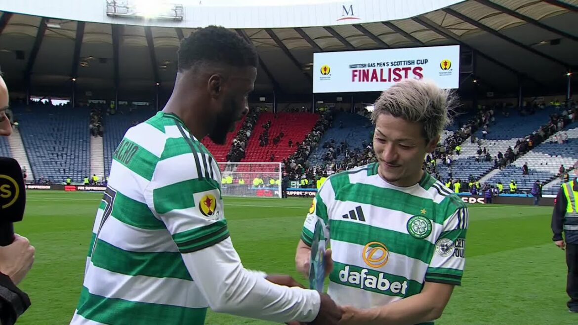 Kelechi Iheanacho and Daizen Maeda speak after helping Celtic to the Scottish Cup Final