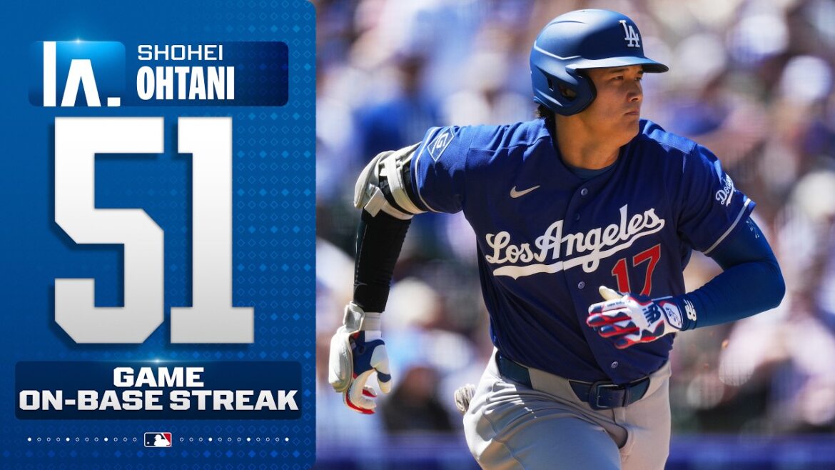 Shohei Ohtani extends his on-base streak to 51 GAMES with an RBI double! 🤩 | Shohei Ohtani
