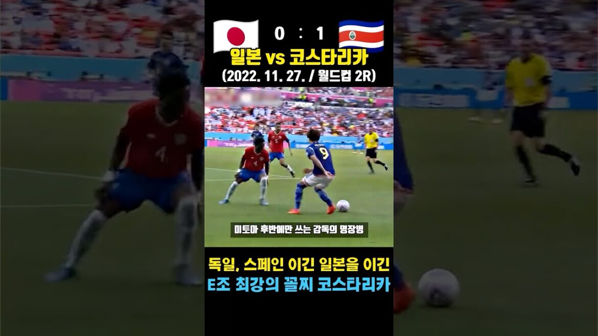 Japanese strategy that is strong against strong teams and weak against weak teams (Japan vs. Costa Rica / November 27, 2022 / World Cup 2R)