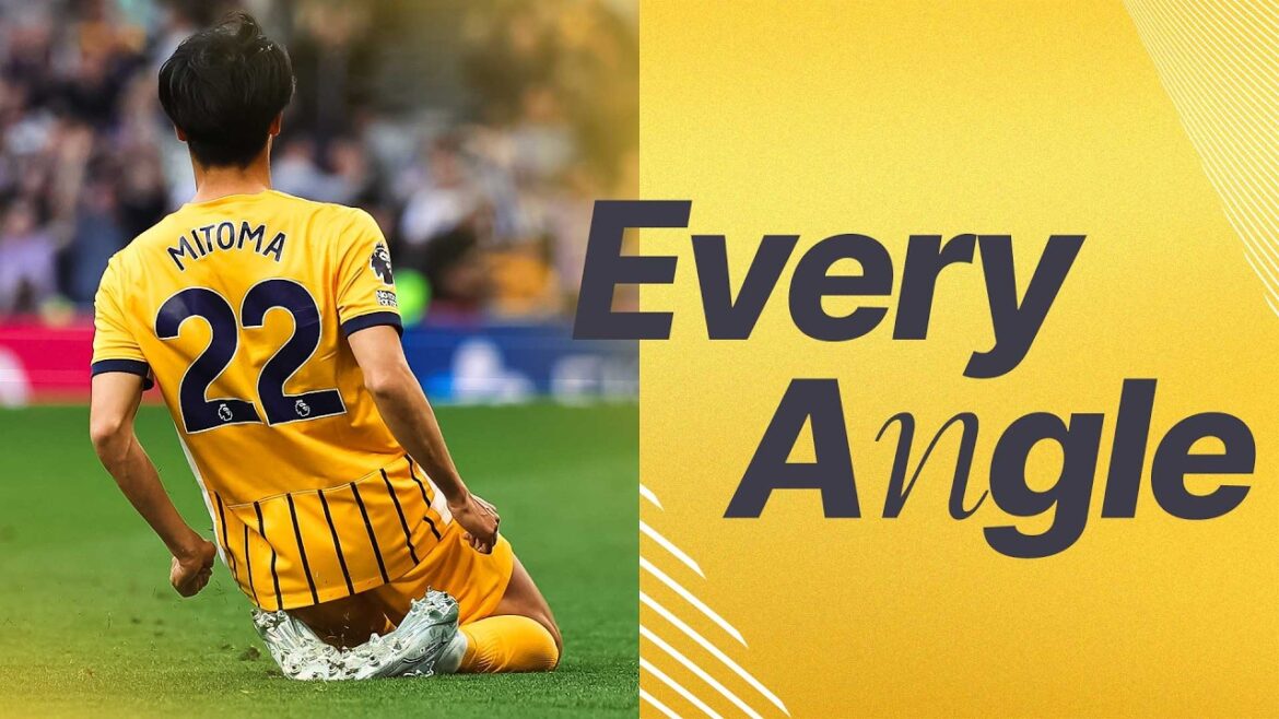 EVERY ANGLE | Mitoma's SENSATIONAL Spurs volley