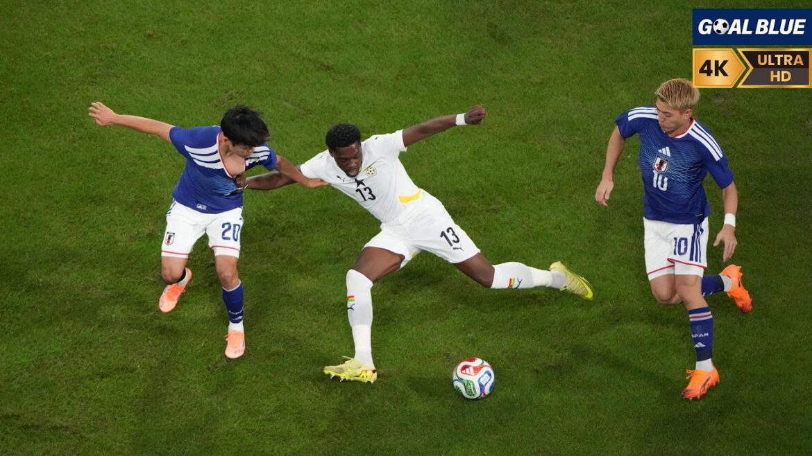Japan vs Ghana | Samurai Blue dominates the opponent | Warm-up match for World Cup 2026[High resolution/4K]