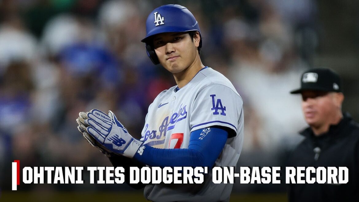 Shohei Ohtani extends on-base streak to 53, ties 2nd-longest in LA history 🔥 | MLB on ESPN