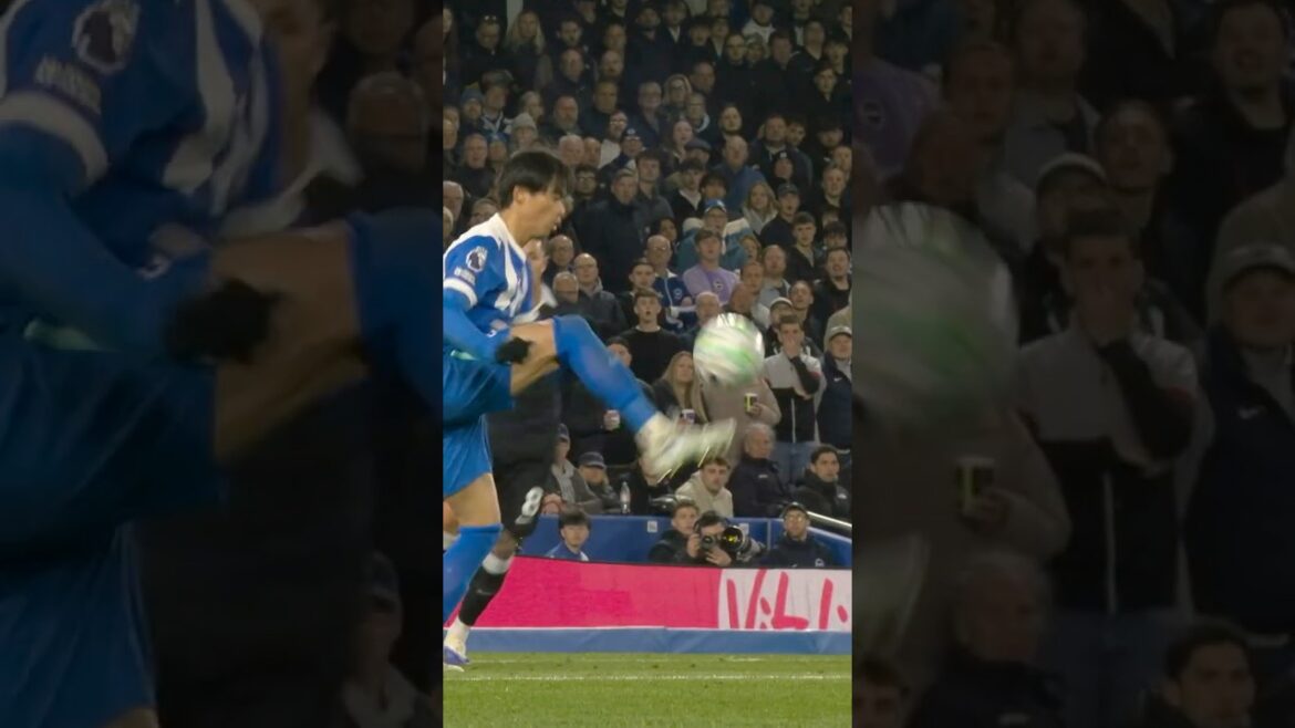 Mitoma comes close to another Chelsea WORLDIE! #kaorumitoma #brightonandhovealbion