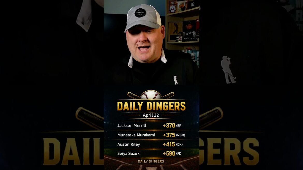 MLB HR PICKS TODAY 🚨 April 22 Daily Dingers | Best Home Run Bets 💣🔥