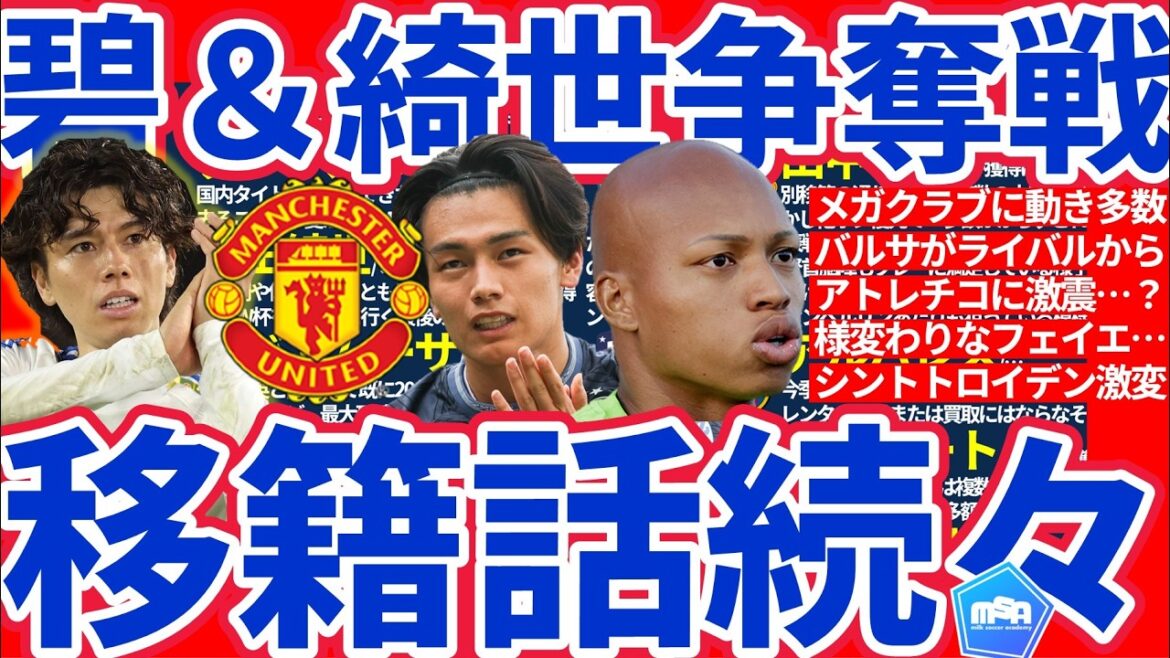 [Manchester United transfer talk to Aoi Tanaka]Will Kiyo Ueda leave Faie? /Barcelona aims to win Alvarez & Serrot Double/What will happen to Sint-Truiden? !