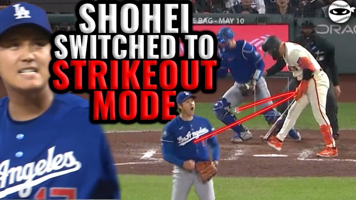 Shohei Ohtani switches to STRIKEOUT MODE.
