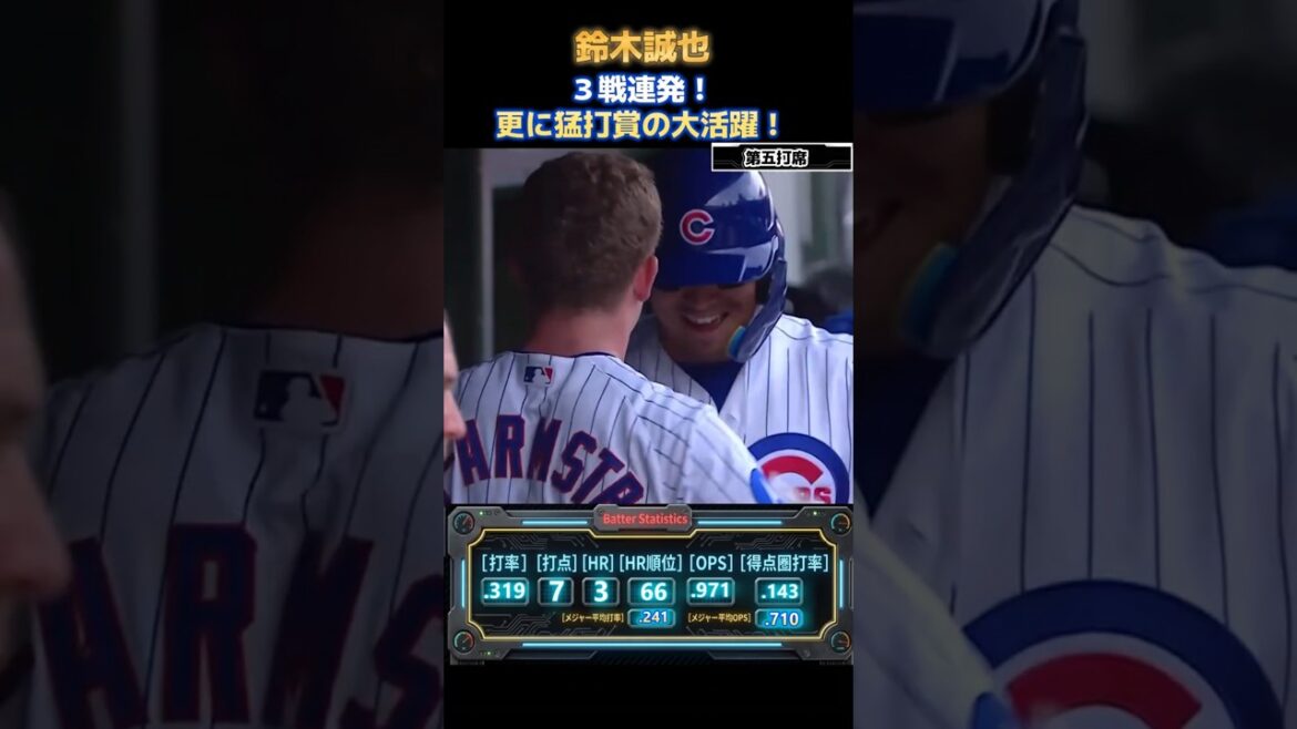Seiya Suzuki unstoppable 3 games in a row! 8th inning win No. 3 solo