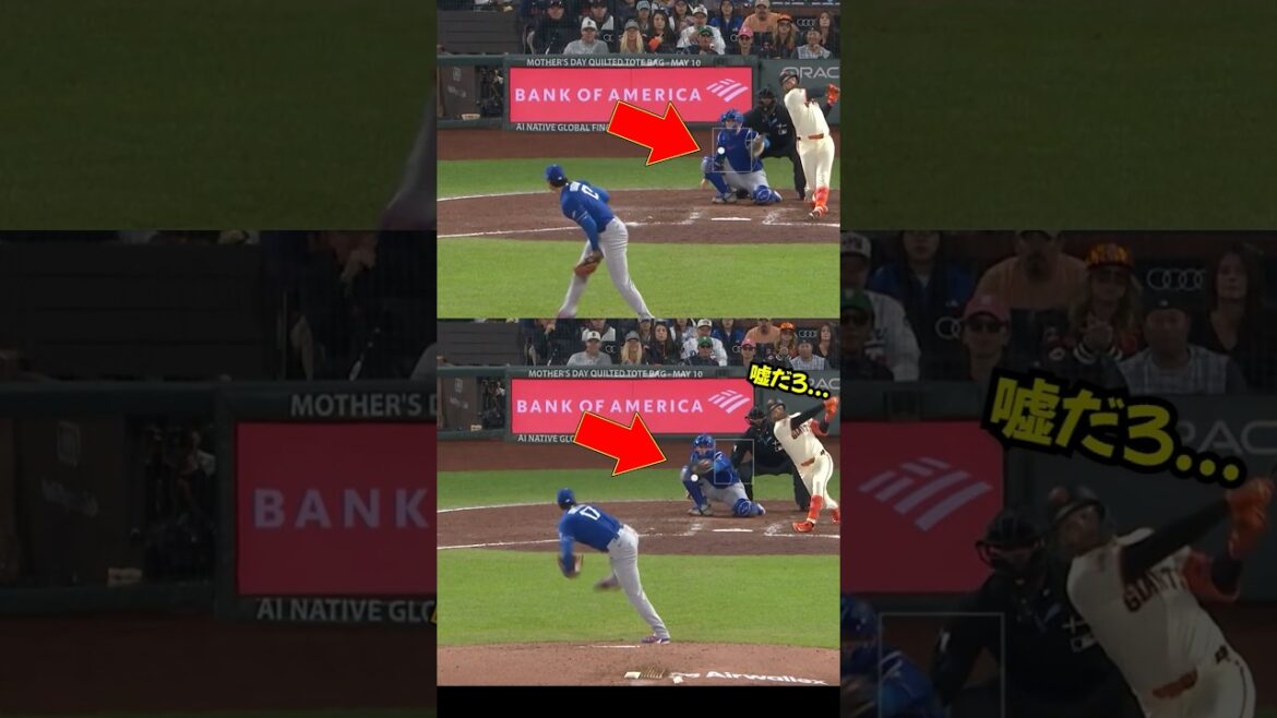 Shohei Otani's straight → sweeper hell combo...The moment the right-handed batter collapses
