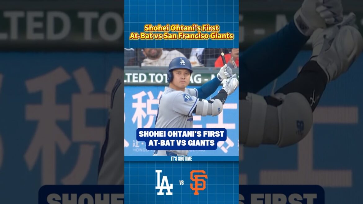 Shohei Ohtani's First At-Bat VS Giants Game 1
