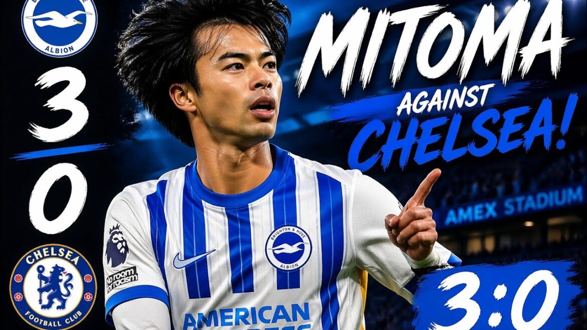 Kaoru Mitoma delivered a stunning performance in Brighton’s 3–0 FT victory over Chelsea F.C