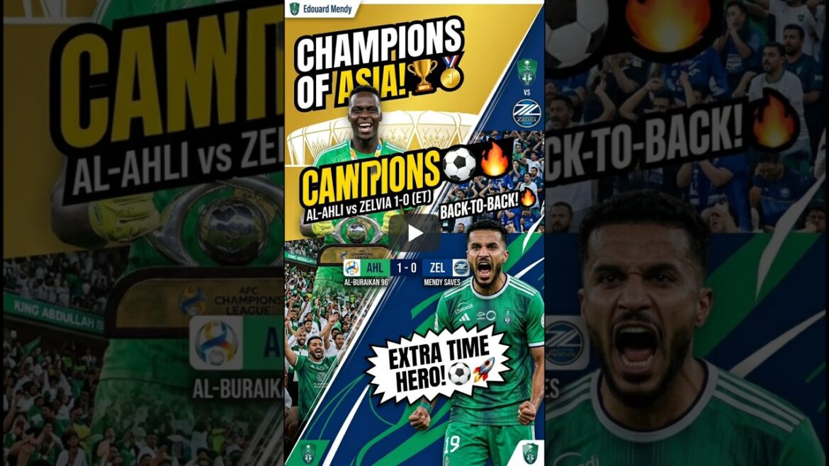 **Al-Ahli 1-0 Zelvia: Asian Kings!** 🏆🇸🇦#AlAhli #ACLFinal #AsianChampions #Jeddah #JLeague #shorts