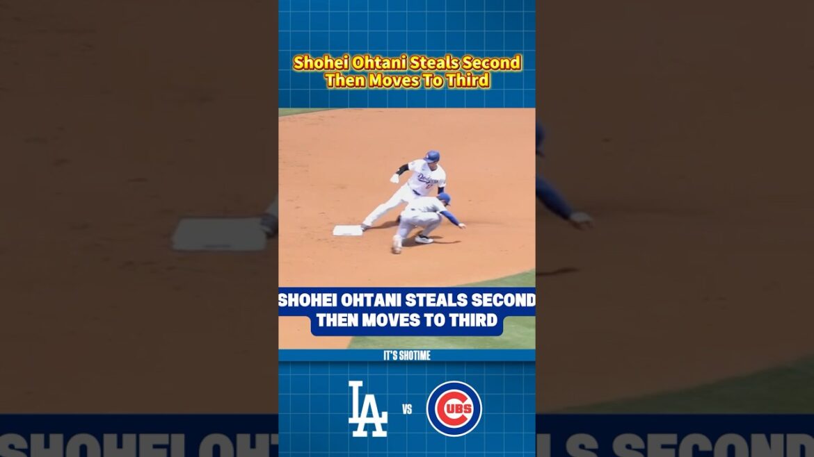 Shohei Ohtani Steals Second Then Moves To Third