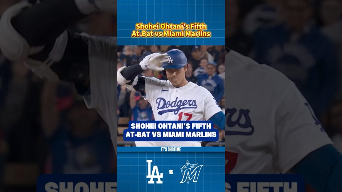 Shohei Ohtani's Fifth At-Bat VS Marlins Game 1