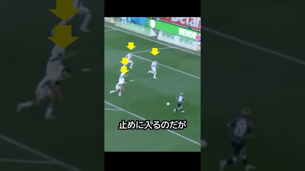 A match in which Ritsu Doan stunned his opponents with an exquisite shot that pierced his thighs! #soccer #ritsudoan