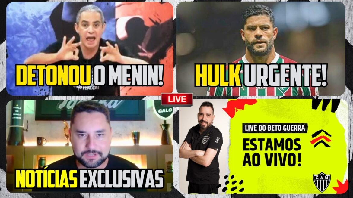 🚨 HULK URGENT 🤬 LÉLIO DETONA MENIN 🔴 TANAKA LIVE