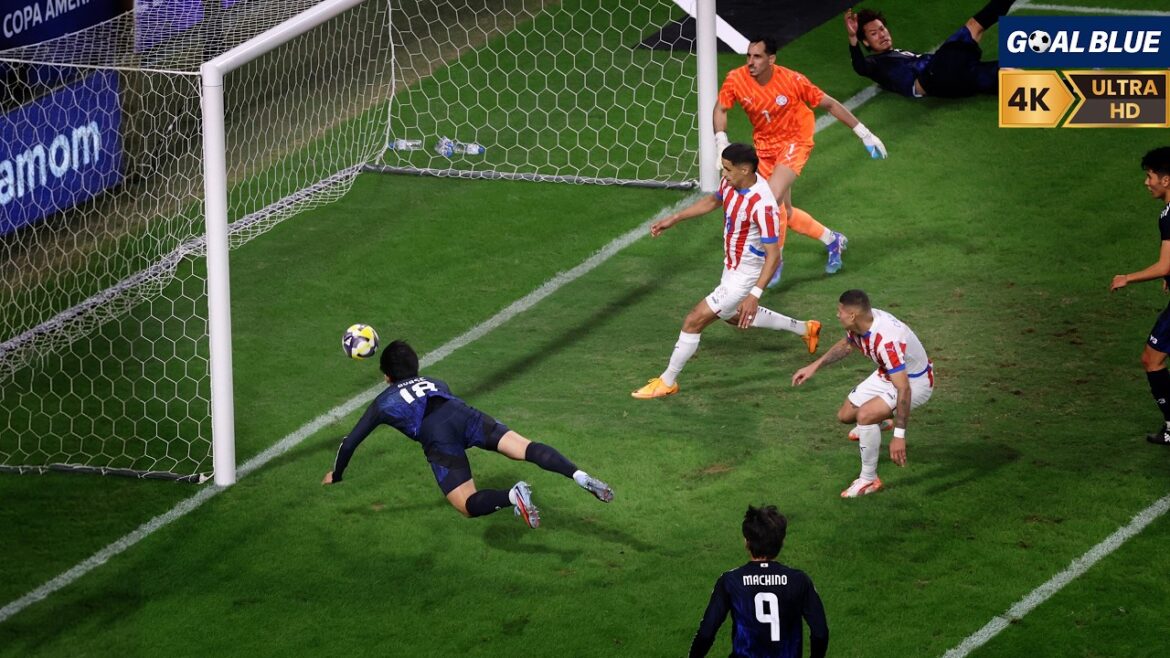 Kiyo Ueda gets a diving bullet at the end of AT! The stadium is crazy! | Japan vs Paraguay | International Friendly Match 2025