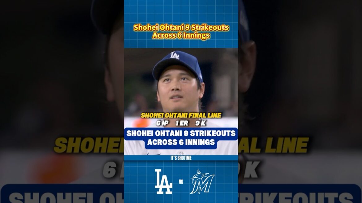 Shohei Ohtani 9 Strikeouts Across 6 Innings