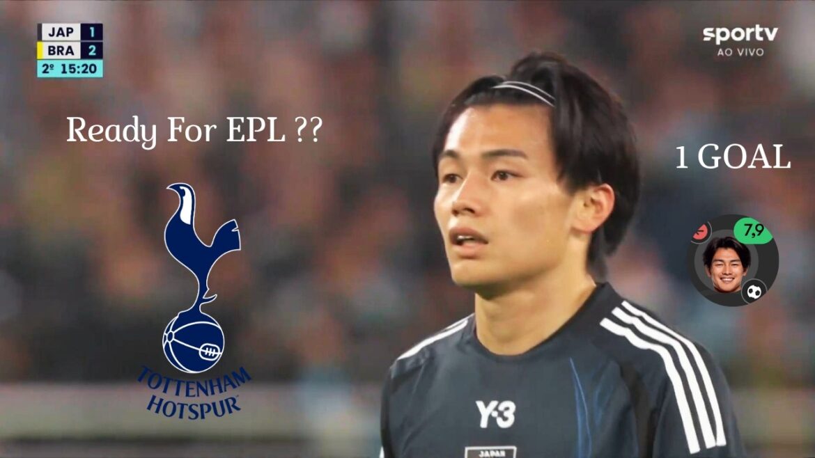 Ayase Ueda All Attacking Action VS Brazil - How Good Is He ??
