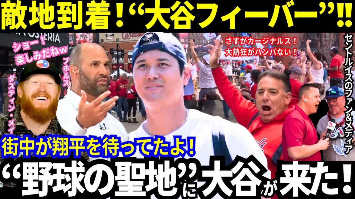 [Shohei Otani]Arrived in enemy territory! “Ai Otani” from the sacred place St. Louis is too amazing! Legends such as Pujols gave a warm welcome from the Cardinals, with reports saying, ``Shohei is a baseball treasure!'' and ``He's a visiting national treasure!''