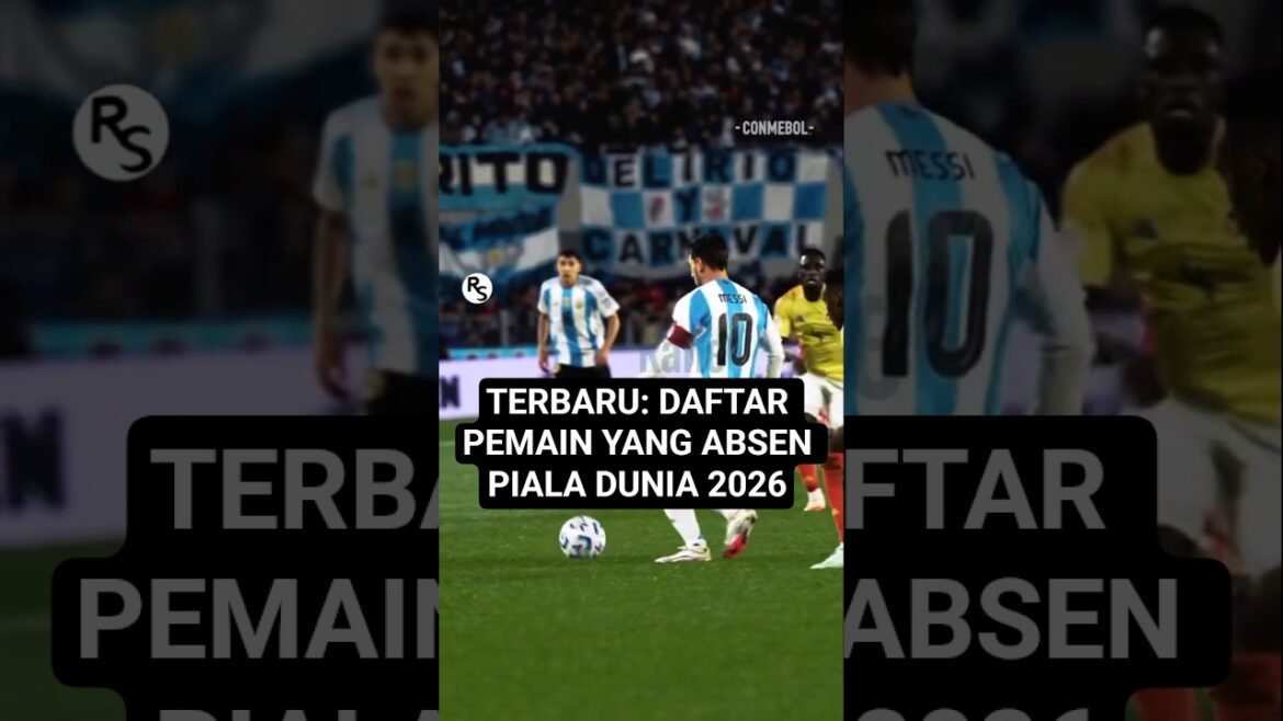 LIST OF PLAYERS CONFIRMED TO BE ABSENT AT THE 2026 WORLD CUP #football #worldcup, #worldcup