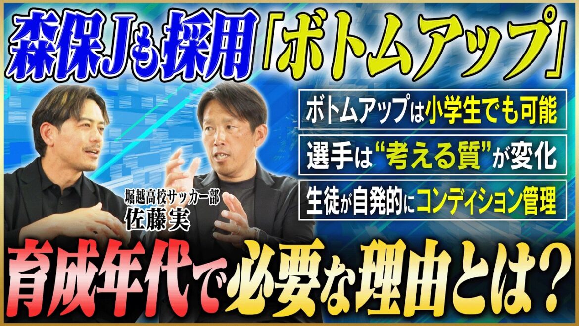 [High school soccer]Players independently aim for their goals! Why is the "bottom-up theory" adopted by Moriyasu JAPAN necessary for soccer development?
