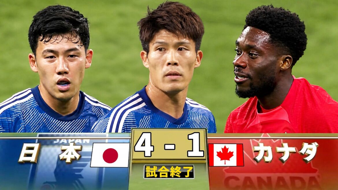Japan and Canada crushed! Samurai Blue, on the road to World Cup glory, shows off their strength with a spectacular attack show