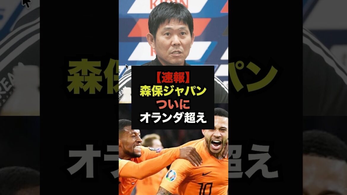 [Breaking news]Moriyasu Japan surpasses Netherlands in World Cup power rankings #World Cup #Soccer Japan