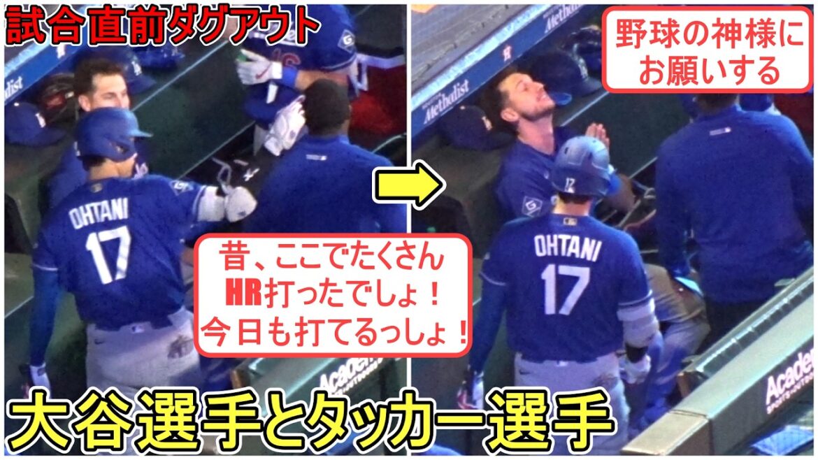 Tucker asks the baseball gods for HR[Shohei Ohtani]vs. Houston Astros ~First game of the series~ Shohei Ohtani vs Astros