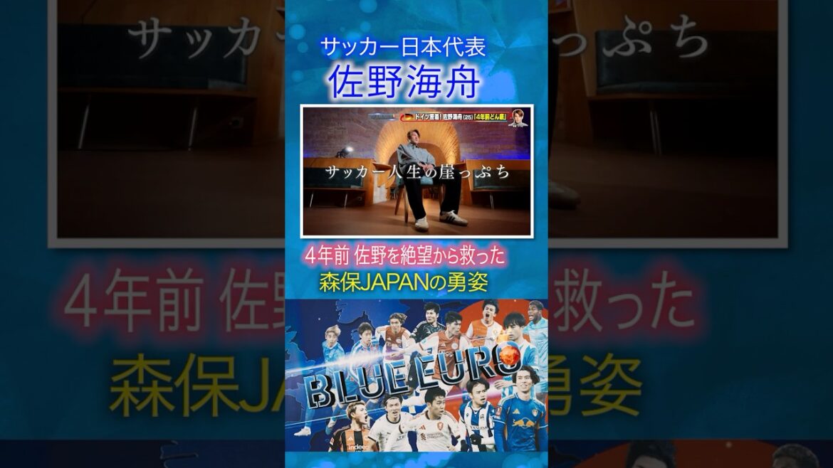 [Can't play soccer]Moriyasu JAPAN's courage to save Kaishu Sano from the brink | Heading into the FIFA World Cup 2026... Close look at Japan's national soccer team | Going! Planning ~ BLUE EURO #shorts