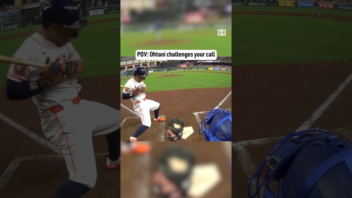 Ump POV of Shohei Ohtani challenge 🎥
