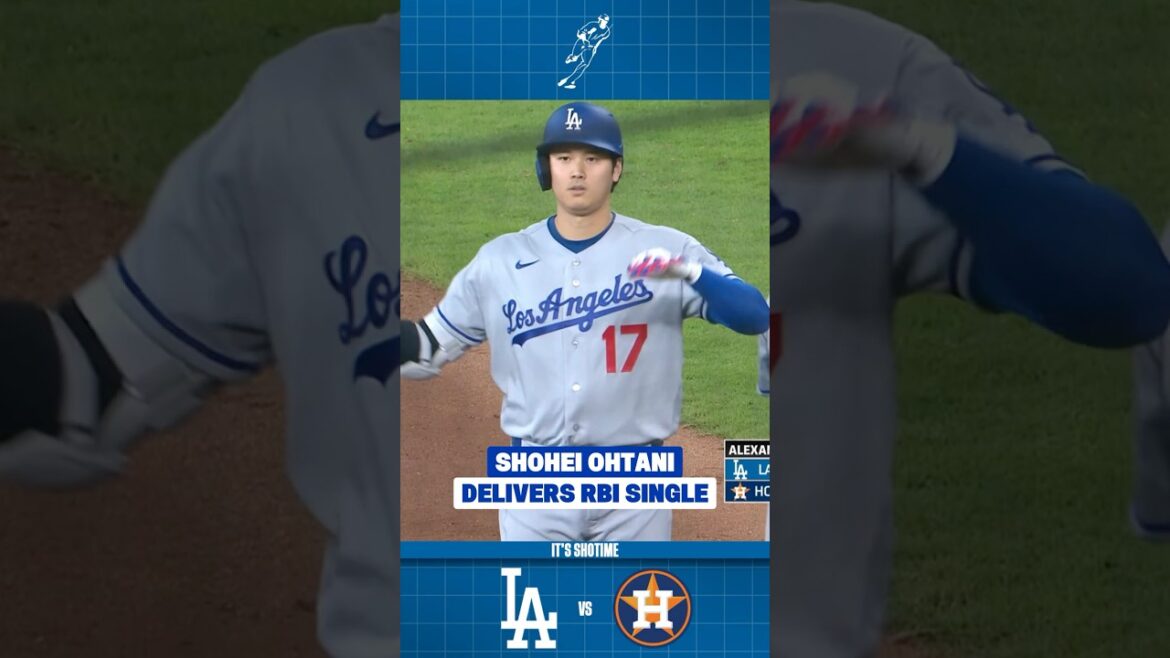 Shohei Ohtani Drives In Run With A Single