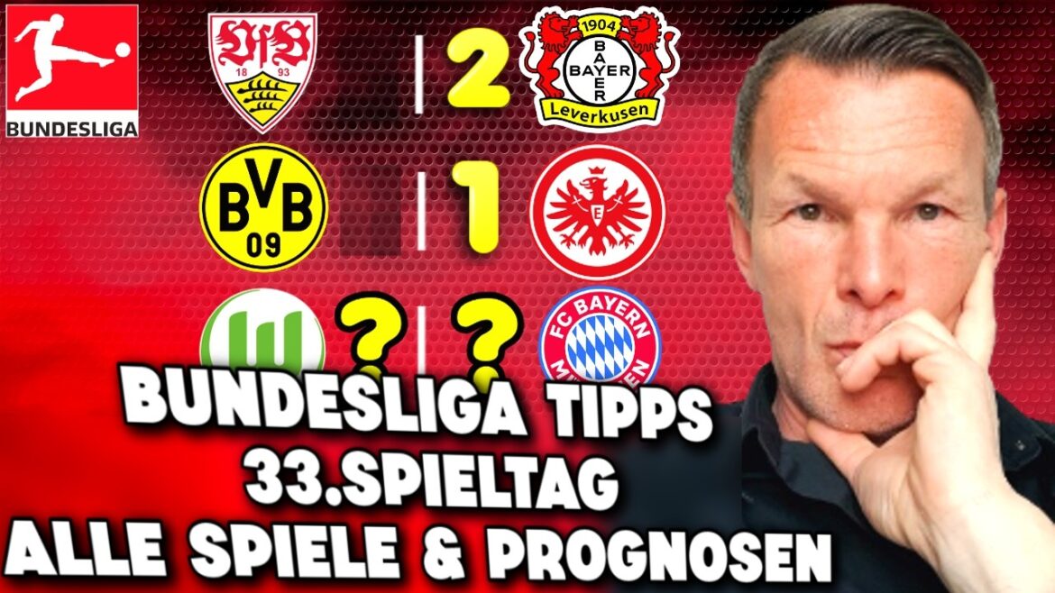 Bundesliga forecast | 33rd matchday tips & preview 2025/26