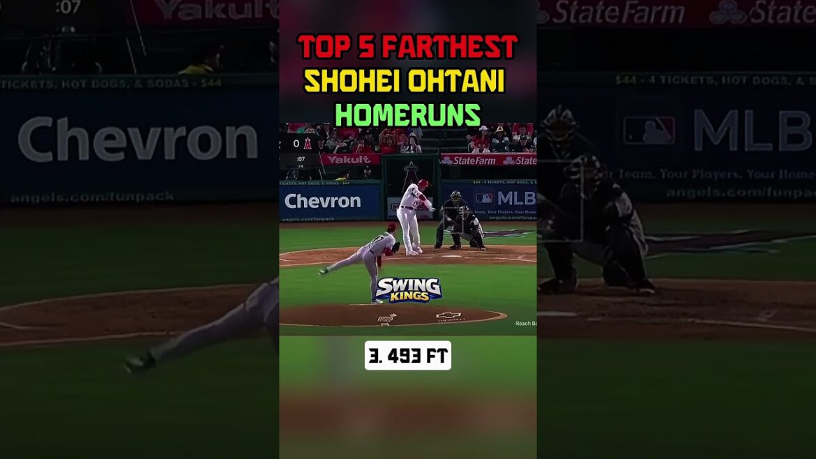 Top 5 Farthest Shohei Ohtani Home Runs That Defied Physics  #mlb #baseball #sports