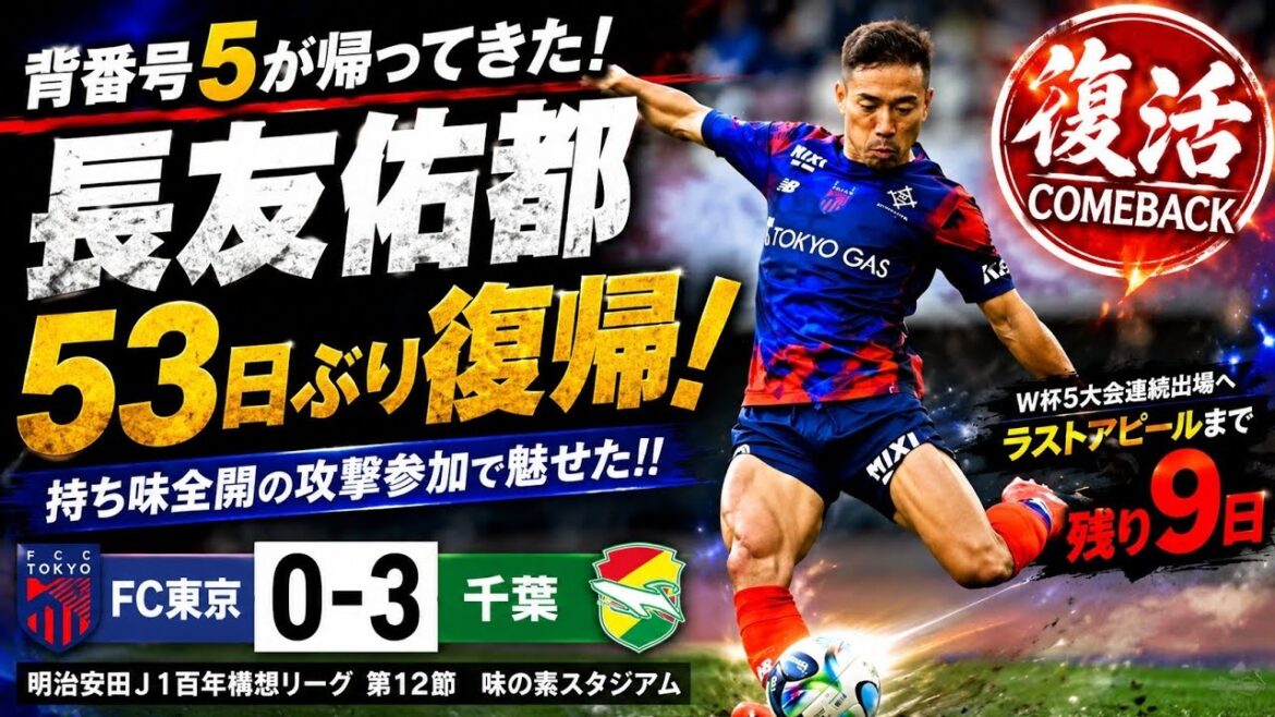Yuto Nagatomo makes a shocking comeback after 53 days! Vibrant attack and strong appeal for fifth consecutive World Cup appearance Yuto Nagatomo makes a shocking comeback after 53 days! Vibrant attack and strong appeal for fifth consecutive World Cup appearance