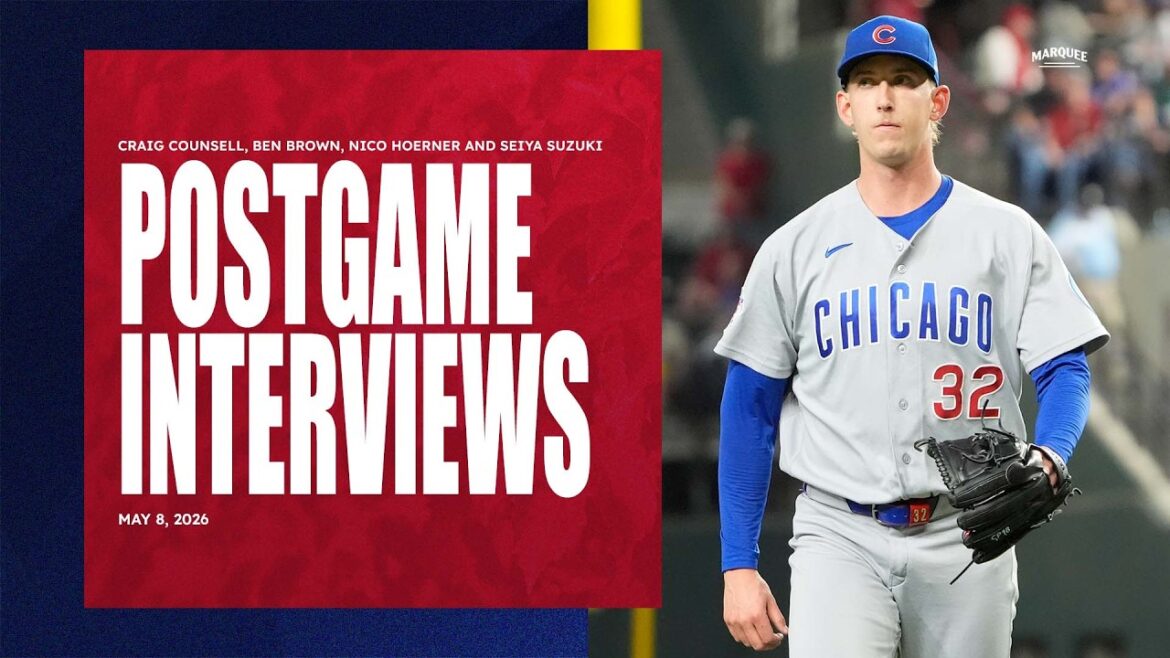 POSTGAME INTERVIEWS: Counsell, Brown, Hoerner and Suzuki | Cubs Locker Room Sound (5/8/26)