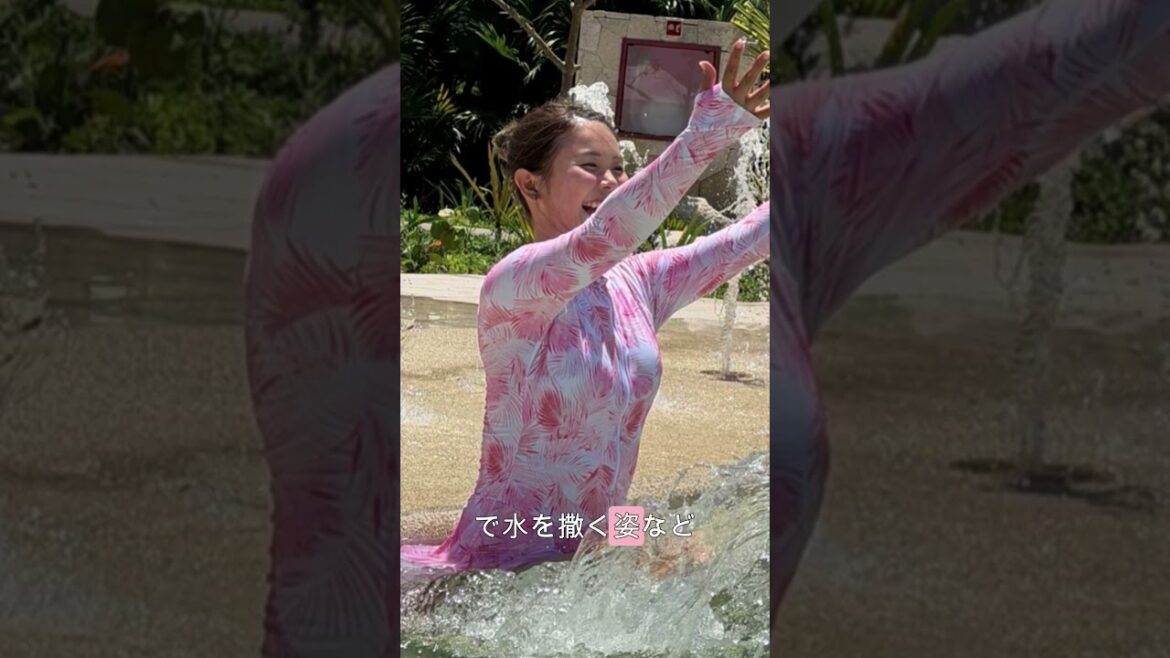 [Yuri Yoshida]The true face of Yoshida refreshing himself in the pool