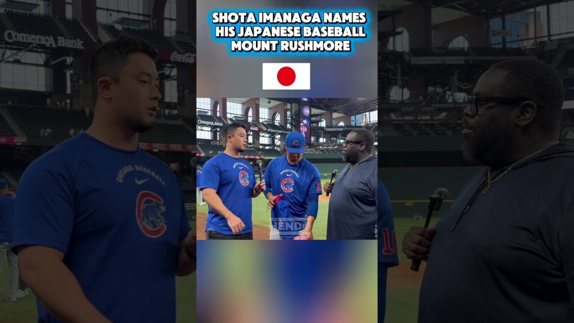 Shota Imanaga names his Japanese baseball Mount Rushmore. One time for Shohei ohtani #baseball #MLB