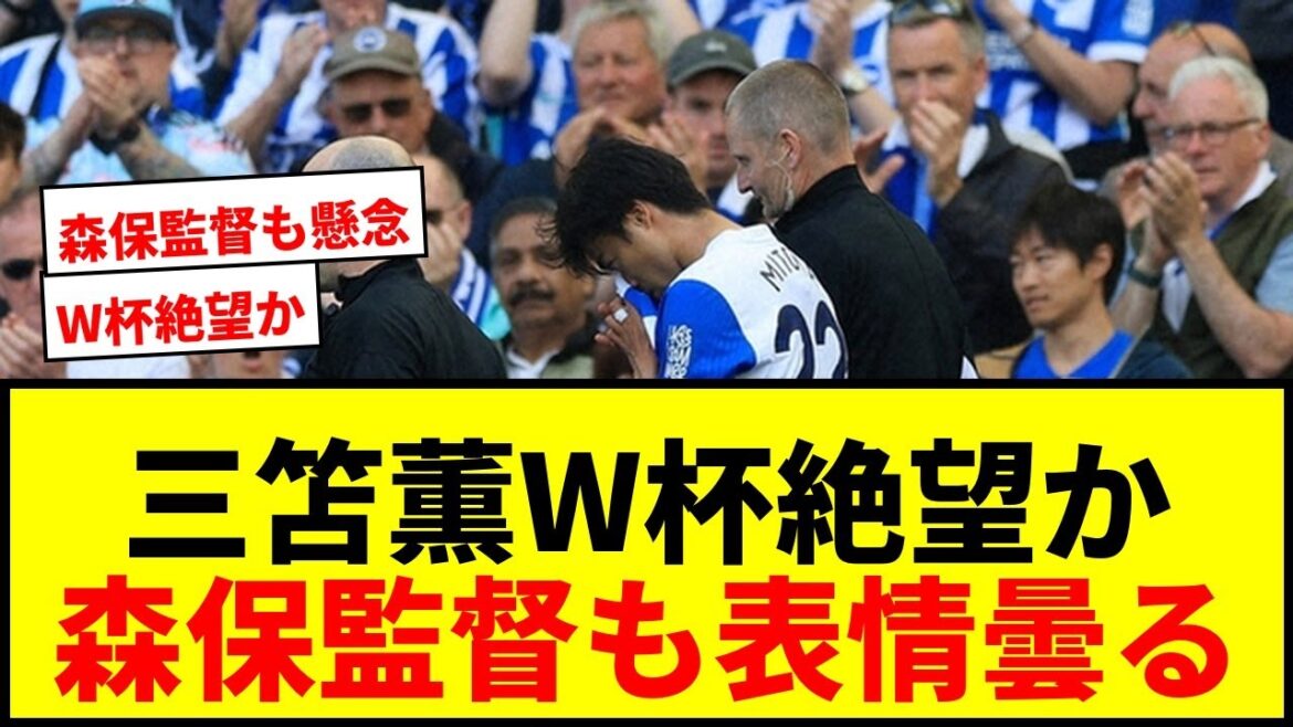 [Breaking News]Is Kaoru Mitoma in despair for the World Cup? He has torn the back muscle of his left thigh and needs 2 months to fully recover. Manager Moriyasu also commented, ``It's not a mild injury.''