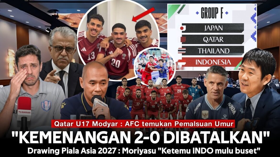 AFC Discovers QATAR U17 AGE FORGERY SCANDAL "results cancelled" Moriyasu: I'm bored of meeting you*