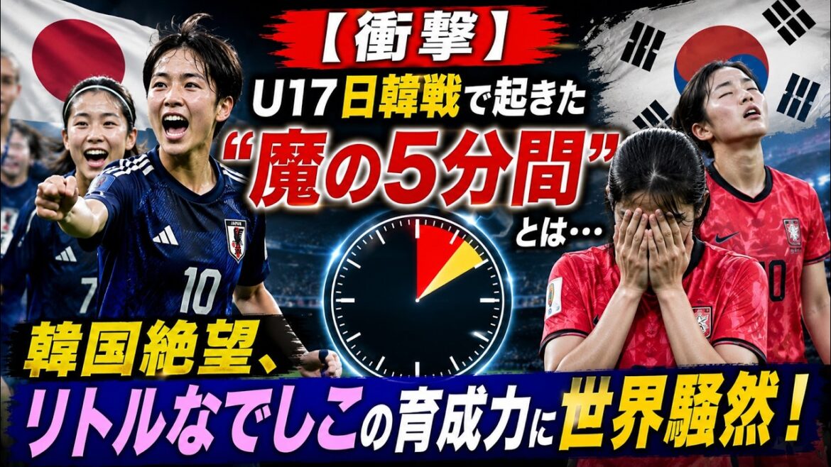 [Shocking]What was the “magic five minutes” that occurred during the U17 Japan-Korea match? South Korea is in despair, and Little Nadeshiko's nurturing ability is causing a stir all over the world!