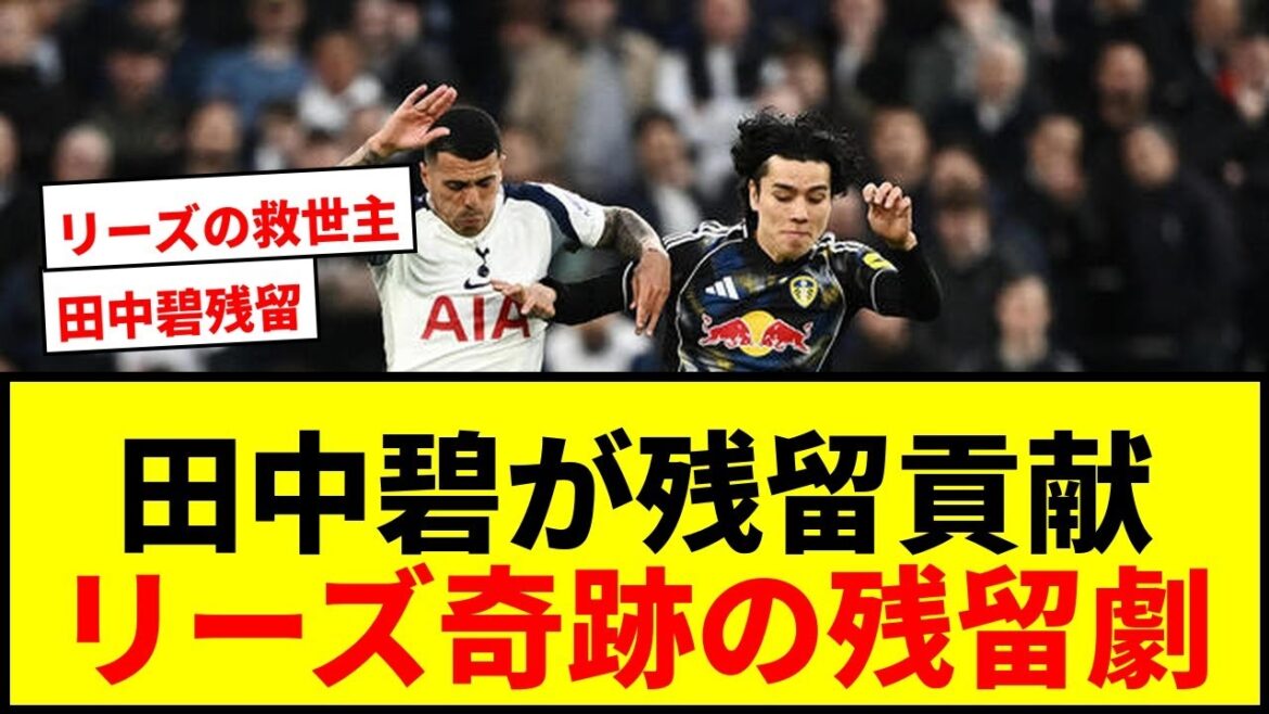 [Breaking news]Aoi Tanaka contributed to Leeds staying! Decided to stay in the first year of promotion to the Premier League!