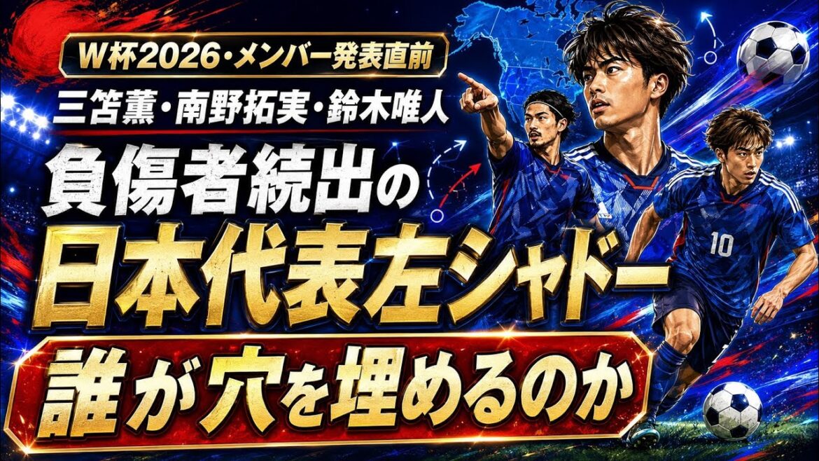 Kaoru Mitoma, Takumi Minamino, Yuito Suzuki... Who will fill the void on the left side of the Japanese national team, where many injuries occur[Right before the World Cup 2026 squad is announced]