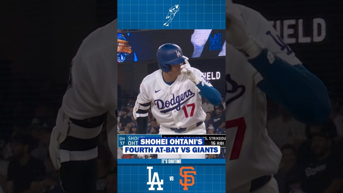 Shohei Ohtani's Fourth At-Bat VS Giants Game 1