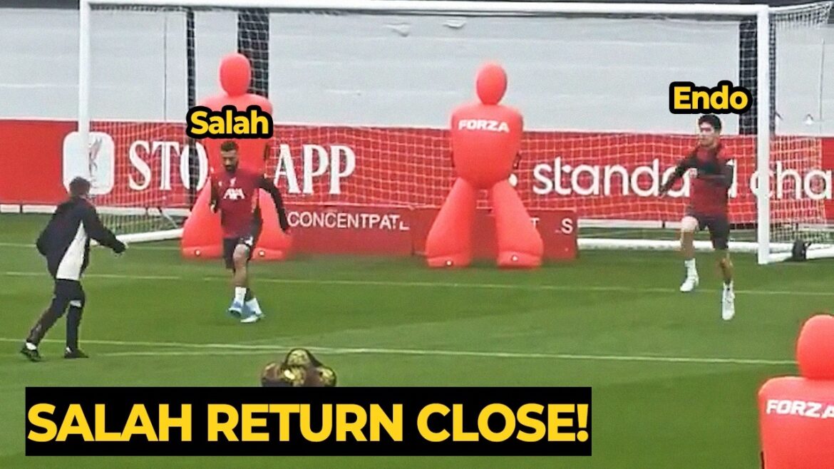 Mo Salah and Endo putting in extra training during recovery from injury