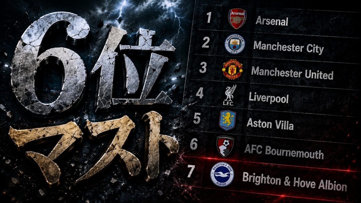 Brighton definitely needs to be in 6th place or higher