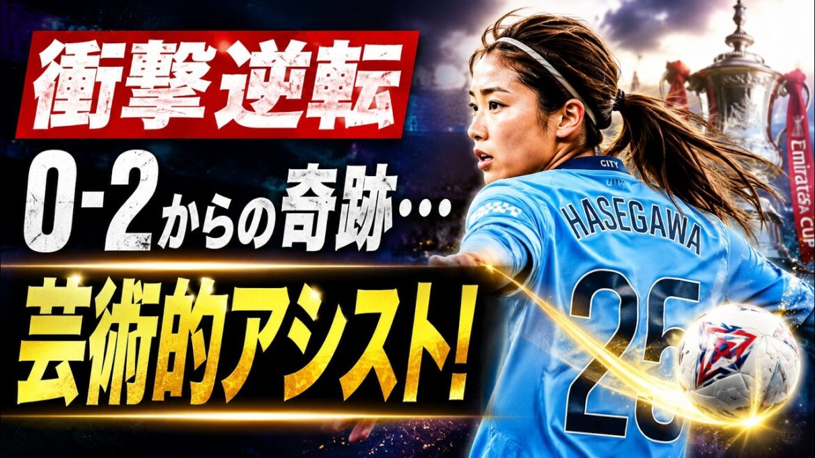 [Shocking reversal]Miracle from 0 2... Yui Hasegawa's "artistic assist" that decided to advance to the FA Cup final!