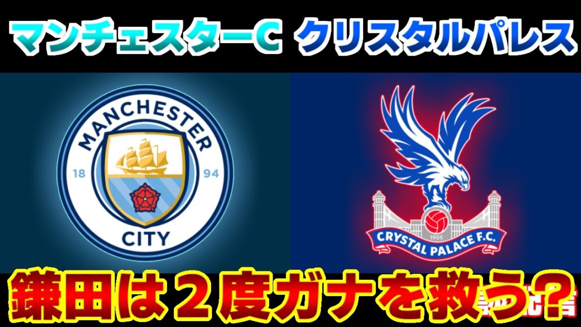 [Daichi Kamata]Manchester City vs Crystal Palace | Premier League/Japan Soccer National Team