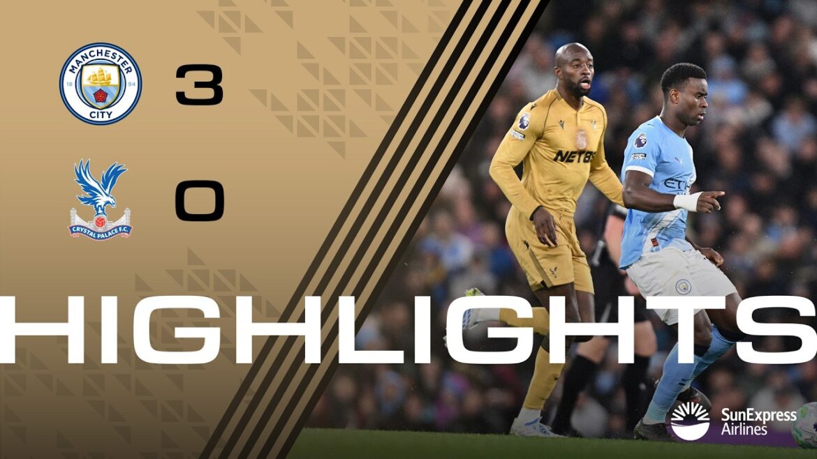 Premier League Highlights: Manchester City 3-0 Crystal Palace Premier League Highlights: Manchester City 3-0 Crystal Palace